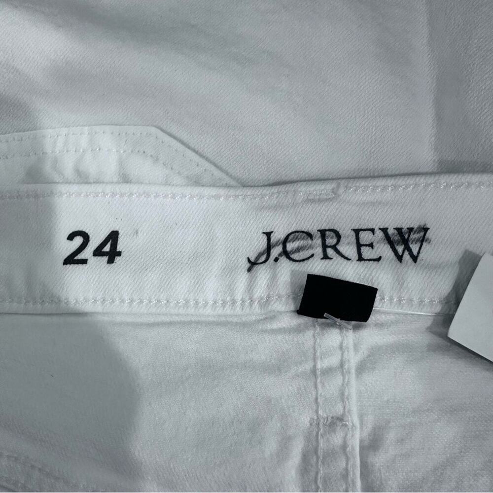 J. Crew High Rise Denim Jean Short in White Size 24 BF382 New - Picture 9 of 9